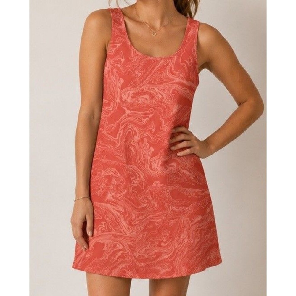 Columbia Omni Freeze Zero Dress Women's Large Sleeveless Orange Sweat Activated
